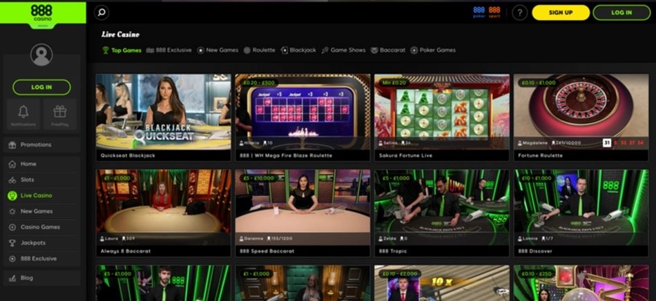 888 Casino promotions